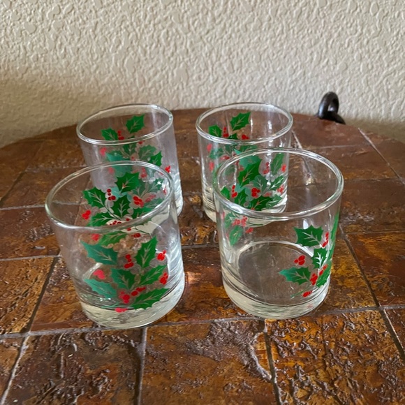 Vintage handmade Christmas glass cups - Picture 11 of 12